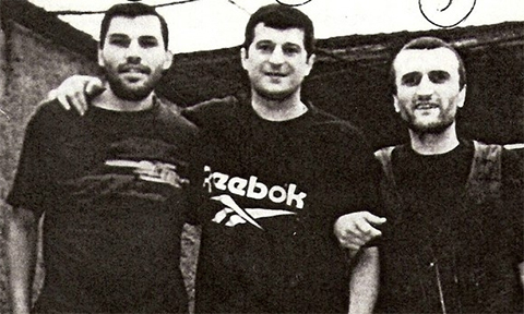 Слева воры в законе: Степан Фурман (Степа Мурманский), Давид Какулия (Дато Тбилисский), Георгий Углава (Тахи), Москва, 1996 год, СИЗО-2 "Бутырка"